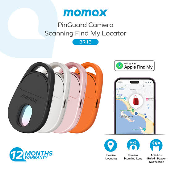 MOMAX Pinguard: Smart Tracker & Hidden Camera Detector with Apple Find My Integration