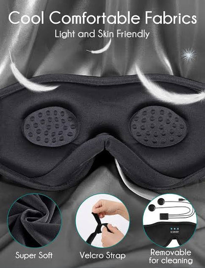 Dreamtune 3D: Bluetooth Sleep Mask with Wireless Headset & Adjustable Eye Cover