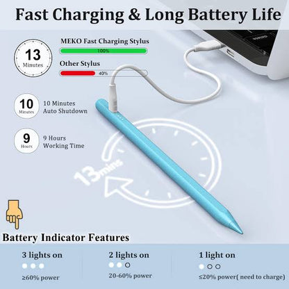 Stylus Pen for Ipad,Fast Charge,With Palm Rejection Tilt Sensitivity