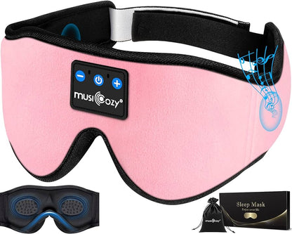 Dreamtune 3D: Bluetooth Sleep Mask with Wireless Headset & Adjustable Eye Cover