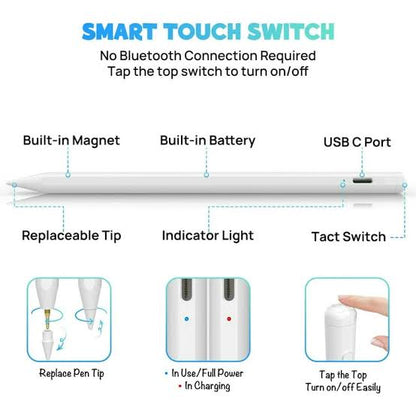 Stylus Pen for Ipad,Fast Charge,With Palm Rejection Tilt Sensitivity