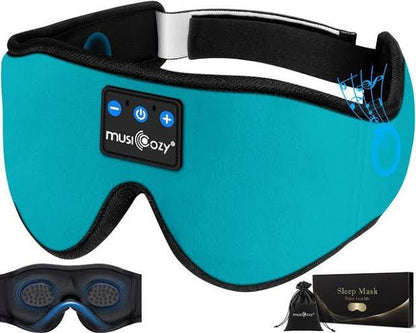 Dreamtune 3D: Bluetooth Sleep Mask with Wireless Headset & Adjustable Eye Cover